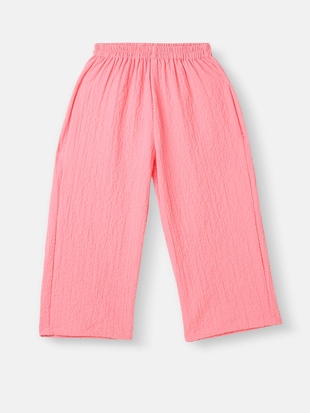 Girls Crepe Assymetric Clothing Set |Frill Top and Pants Set | 2-8 Years