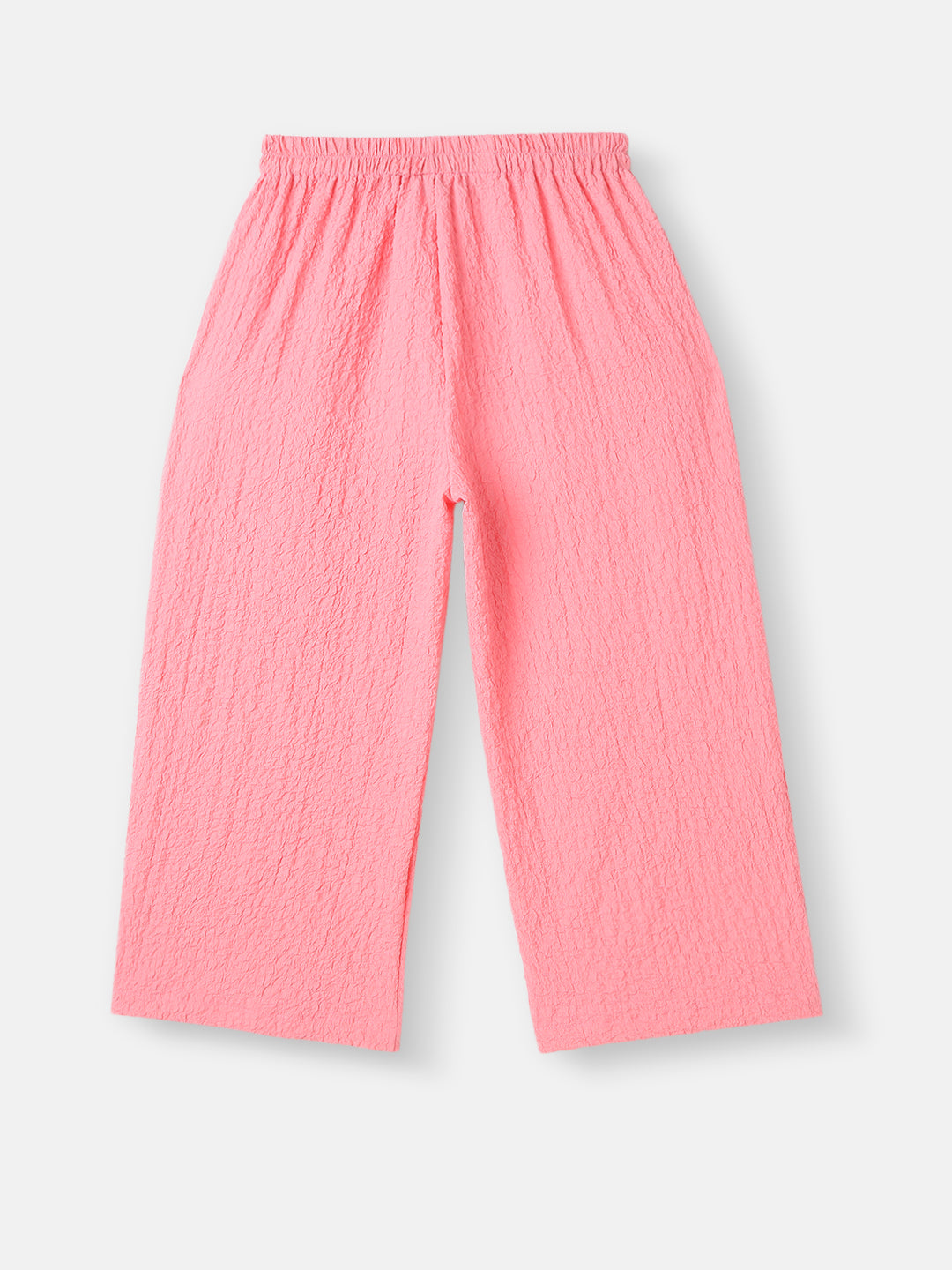 Girls Crepe Assymetric Clothing Set |Frill Top and Pants Set | 2-8 Years
