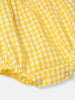 Nautinati Girls Gingham Strap Sleeves Romper|Cotton| Strap Sleeves | Age 3 - 24 Months