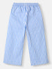 Nautinati Girls Striped Top and Pants Set|Ruffle Sleeves| Age 4 - 8 Years