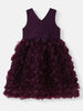 Nautinati Girls' Party Frock With Roses and Pearl Embellishment