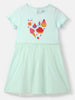 Nautinati Girls' Candy Print Tulle Frill Dress with Lettuce Hem in Sleeves
