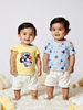 Nautinati Girls' Pack of 2 Cotton Minnie Mouse Printed Flutter Sleeves T-shirts