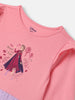 Nautinati Girls' Frozen Graphic Mesh Dress | Full Sleeves | Age 5-6 Years