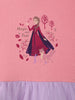 Nautinati Girls' Frozen Graphic Mesh Dress | Full Sleeves | Age 5-6 Years