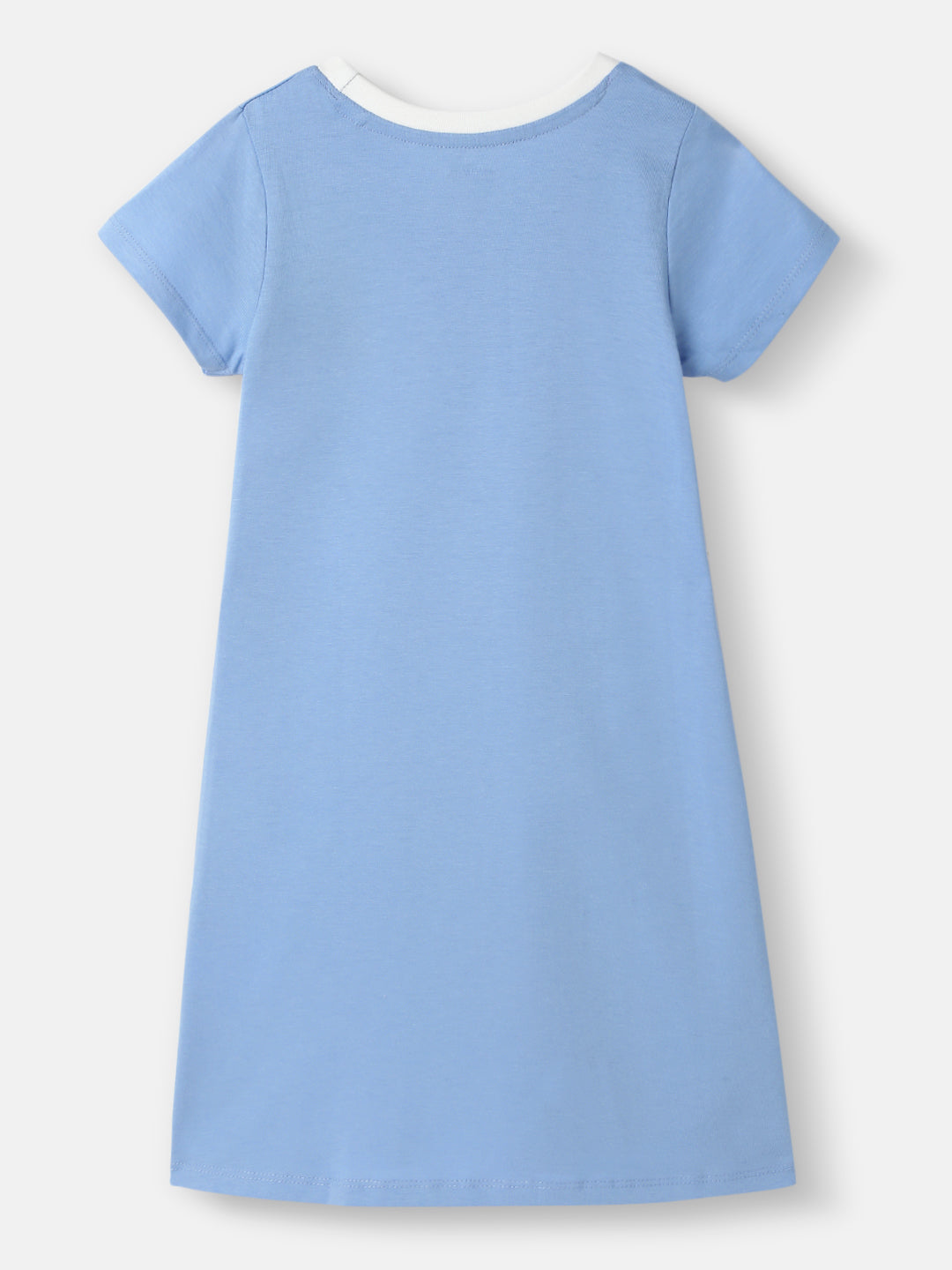 Nautinati Girls' Cotton Unicorn Sticker Print T-shirt Dress