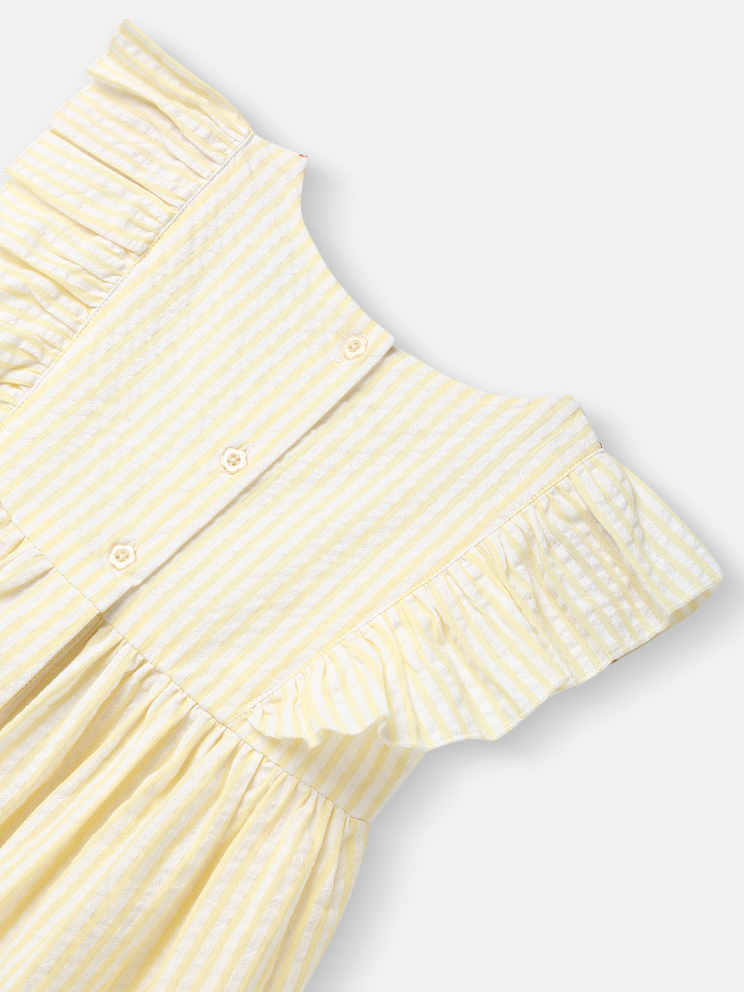 Nautinati Girls' Cotton Embroidered Woven Frock