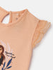 Nautinati Girls' Cotton Disney Frozen Print T-shirt