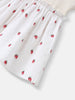 Girls’ Cotton Dress | Strawberry Print |Rabit Badge | 3-24 Months