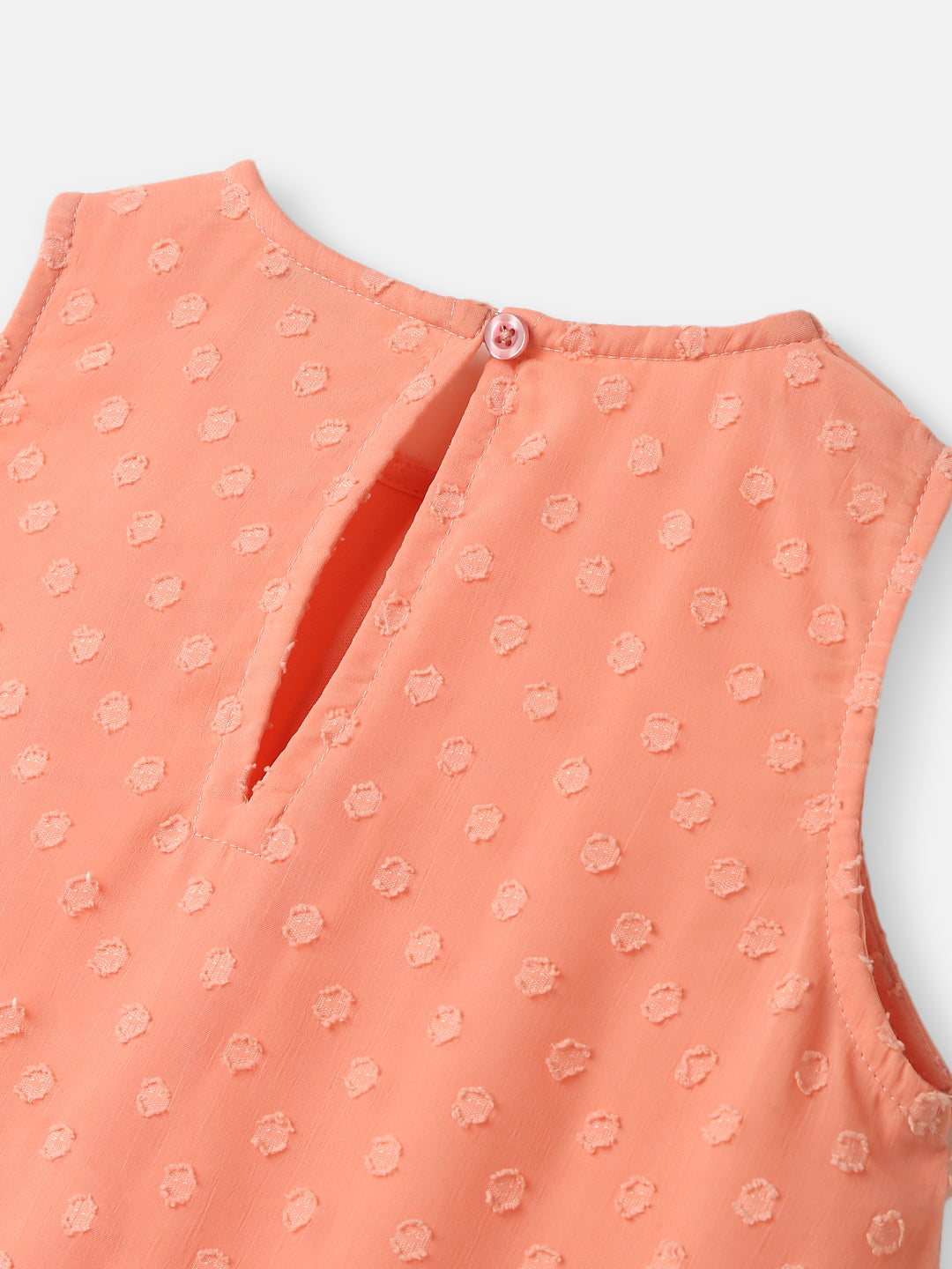 Girls Swiss Dot Cotton Dress |Drop Waist Style | All Over Printed | 2-10 Years