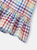 Nautinati Girls Cotton Gingham Top|Flared Sleeves| Age 2 - 10 Years