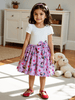 Nautinati Girls Snow White Printed Cotton Dress