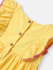 Girls Cotton Sleeveless Frock |Embroidered Badge|Above Knee Dress | 3-24 Months