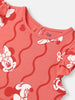 Nautinati Girls' Regular Collar Disney Printed Poplin Dress