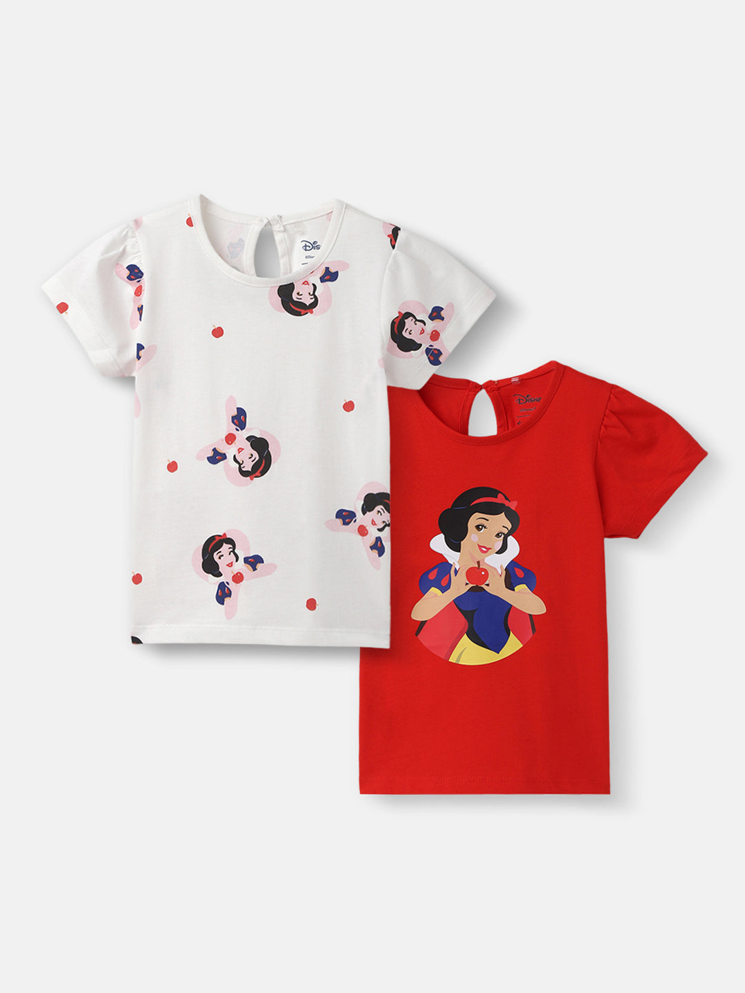 Nautinati Girls Snow White Printed Cotton Dress