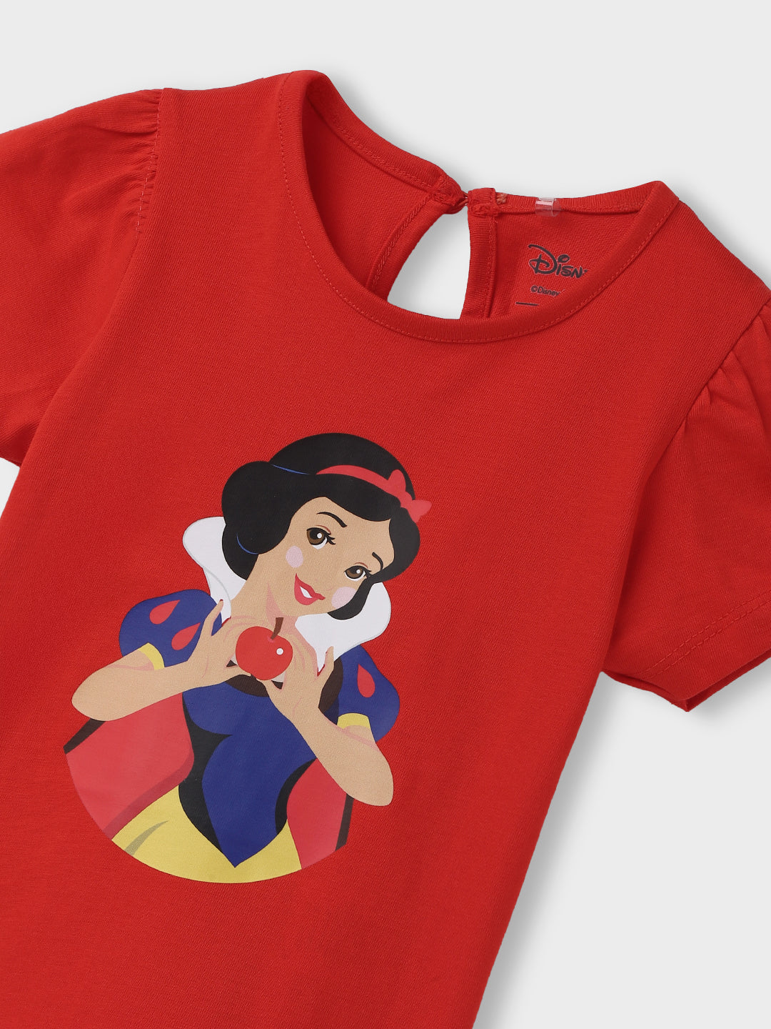 Nautinati Girls Snow White Printed Cotton Dress