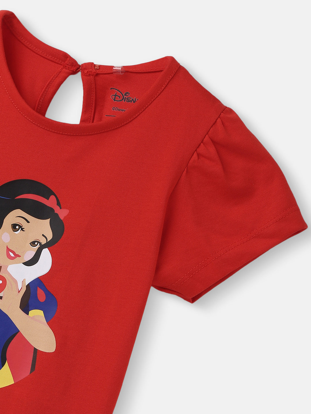 Nautinati Girls Snow White Printed Cotton Dress