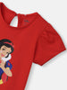 Nautinati Girls Snow White Printed Cotton Dress