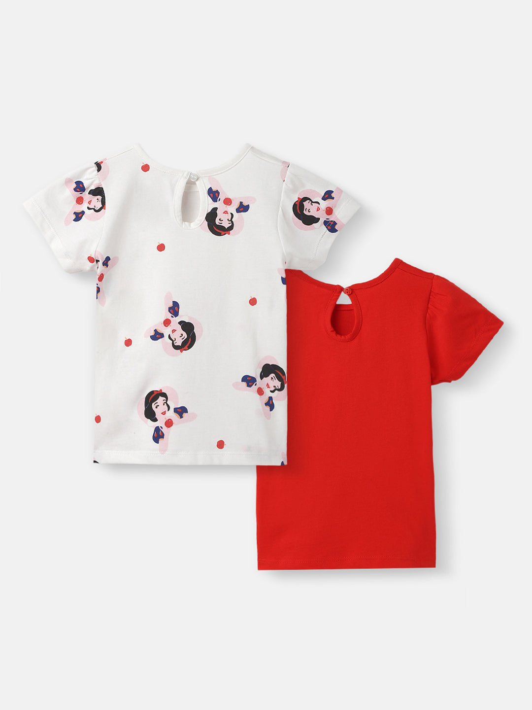 Nautinati Girls Snow White Printed Cotton Dress