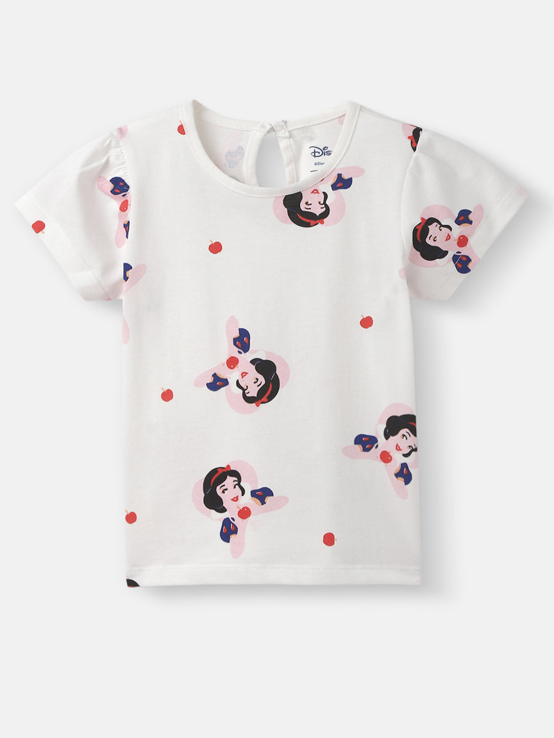 Nautinati Girls Snow White Printed Cotton Dress