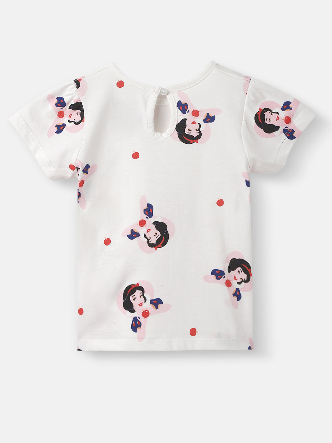 Nautinati Girls Snow White Printed Cotton Dress