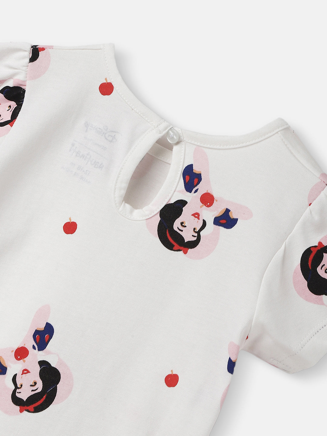 Nautinati Girls Snow White Printed Cotton Dress