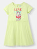 Girls Knit and Woven Frock |Graphic Printed Tulle Dress| 2-10 Years