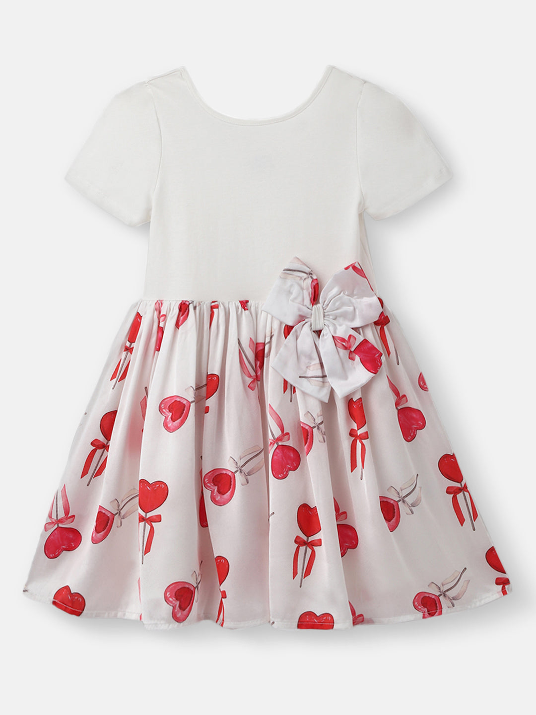 Nautinati Girls Printed Cotton Dress