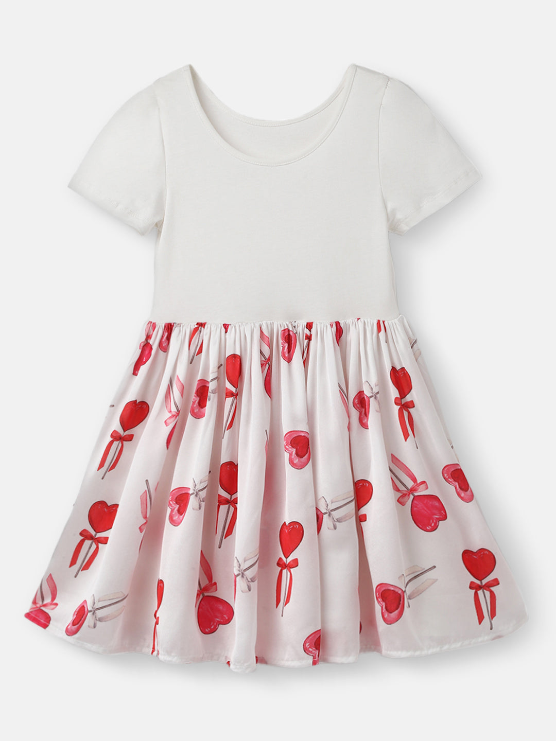 Nautinati Girls Printed Cotton Dress