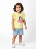 Nautinati Girls' Ballerina Graphic Cotton Top | Sleeveless | Age 12-18M