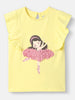 Nautinati Girls' Ballerina Graphic Cotton Top | Sleeveless | Age 12-18M