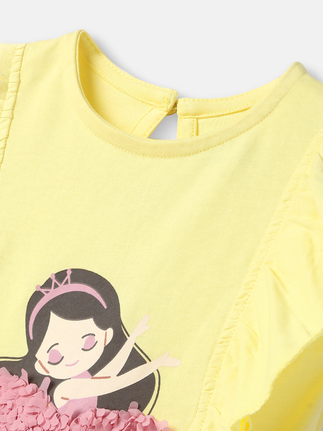 Nautinati Girls' Ballerina Graphic Cotton Top | Sleeveless | Age 12-18M