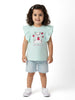 Nautinati Girls' Berry Cute Kitten Graphic Cotton Top | Sleeveless | Age 12-18M