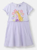 Infants Cotton Mesh Frock | Sticker Printed Dress| Knee Length | 2-10 Years
