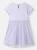 Infants Cotton Mesh Frock | Sticker Printed Dress| Knee Length | 2-10 Years