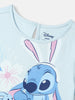 Nautinati Girls' Lilo & Stitch Graphic Mesh Dress | Half Sleeves | Age 5-6 Years