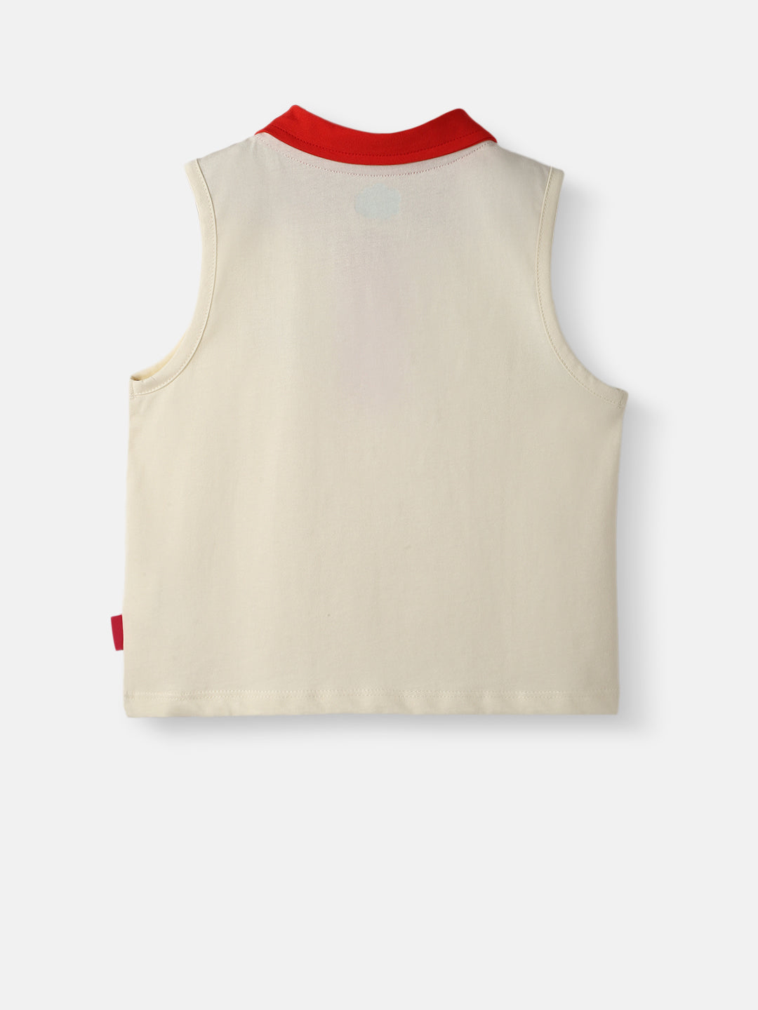 Girls Cotton Polo T-shirt |Sleeveless Tee |Embroidery Patch| 2-10 Years