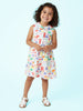 Nautinati Girls Multicolour All-over Print Dress|Sleeveless| Age 2 - 10 Years