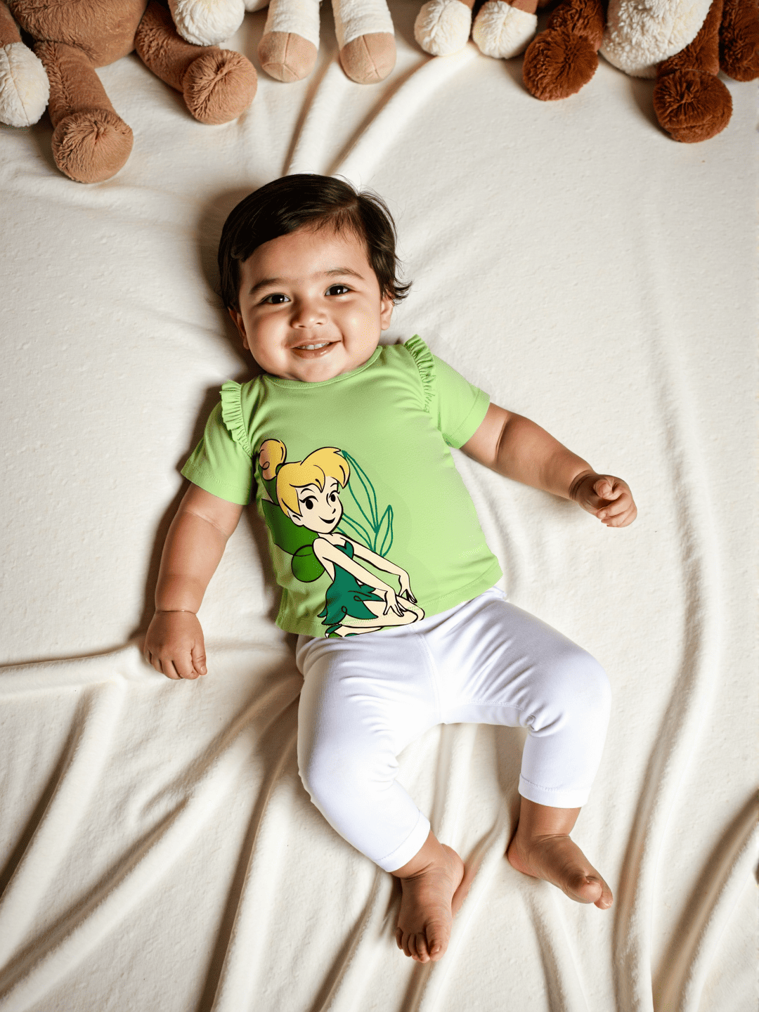 Nautinati Girls Disney Princess Cotton T-shirt | Regular T-shirt for 3 to 24 Months