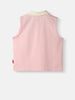 Girls Solid Cotton T-shirt | Sleeveless Polo T-shirt for 2-10 Years | Embroidery Patch