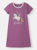 Nautinati Girls Unicorn Print Dress|Cotton| Age 2 - 10 Years