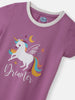 Nautinati Girls Unicorn Print Dress|Cotton| Age 2 - 10 Years