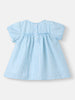 Nautinati Girls Striped Dress|Puff Sleeves| Age 3 - 24 Months