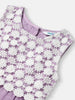 Nautinati Girls' Mesh Party Dress|Applique Design with Lace| Age 0 - 2 Years
