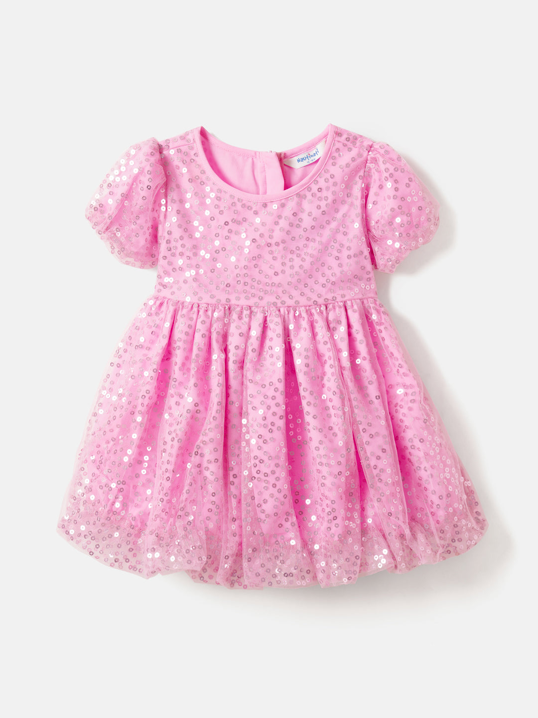 Nautinati Mesh and Sequin Princess Party Dress for Girls