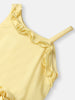 Girls Mesh Party Frock |One Shoulder Dress | Flower On the Neck| Shoulder Straps| 3-24 Months