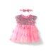 Nautinati Girlsâ€™ Butterfly Laser Cut Sequin Party Dress with Headband