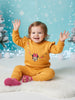 Nautinati Brown Minnie Mouse Print Sweatshirt Set for Girls