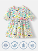 Nautinati Girls' Floral Printed Knee Length Dress