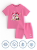 Nautinati Disney Girls Cotton Minnie & Daisy Printed Set of T-shirt and Shorts